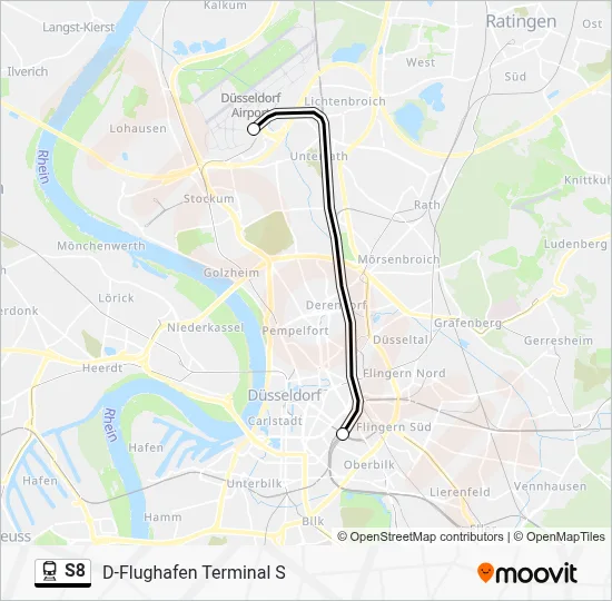 S8 Train Line Map