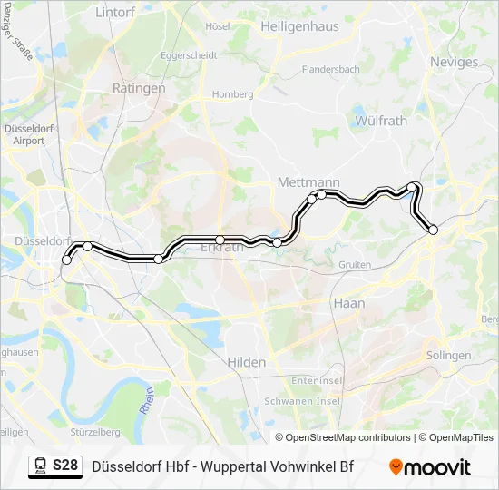 S28 Train Line Map