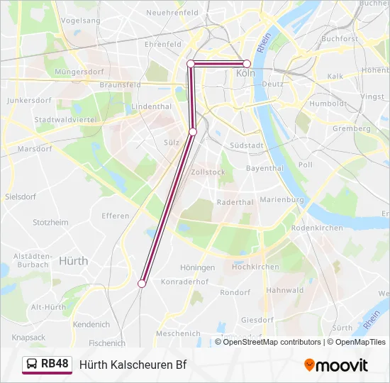 RB48 Bus Line Map