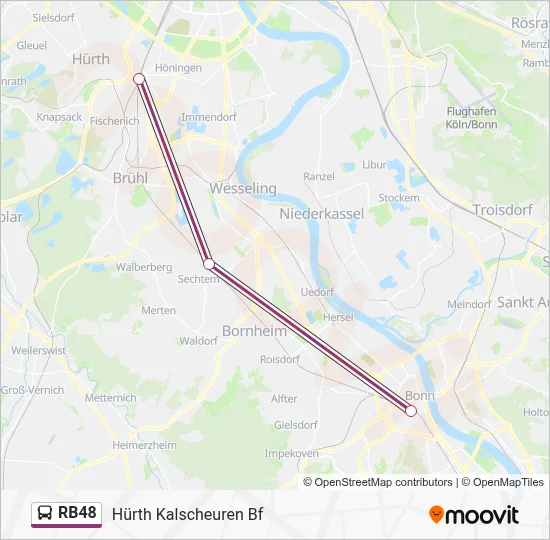 RB48 Bus Line Map