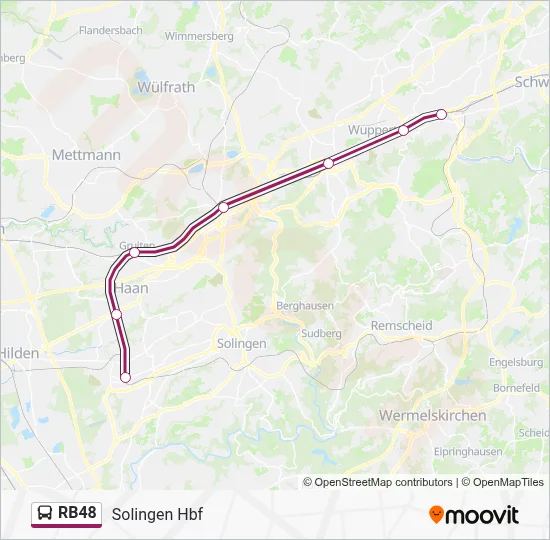 RB48 Bus Line Map