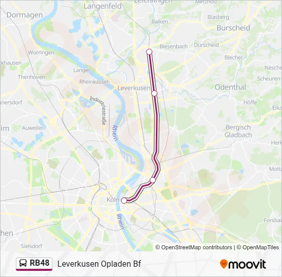 RB48 Bus Line Map