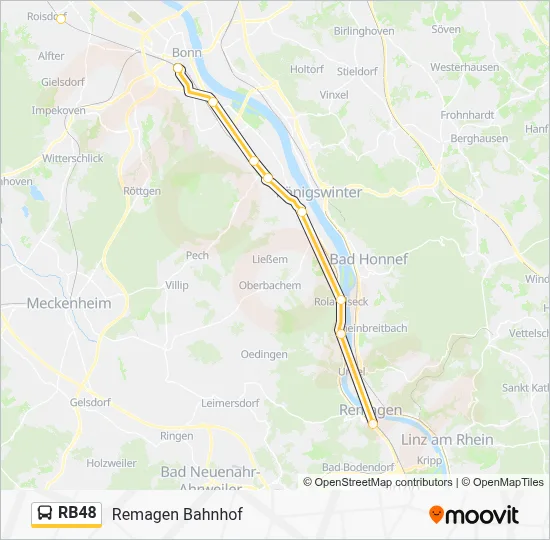 RB48 Bus Line Map