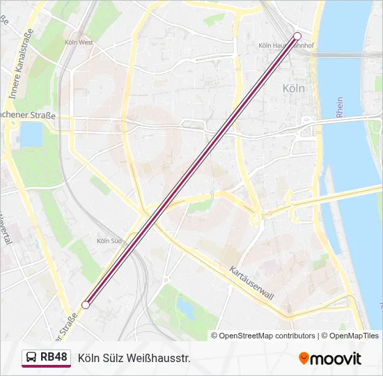 RB48 Bus Line Map