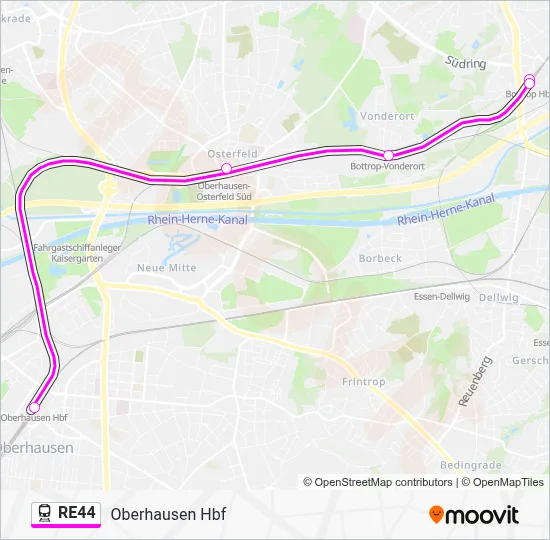 RE44 Train Line Map