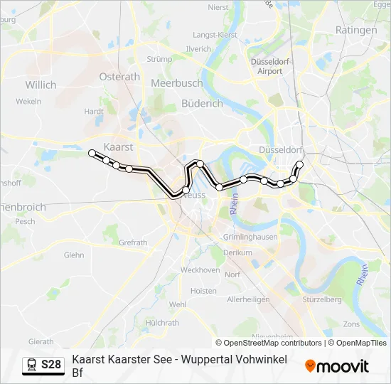 S28 Train Line Map