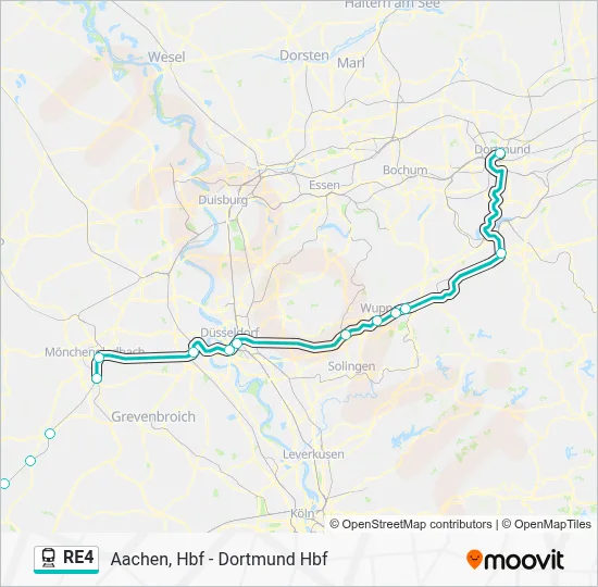 RE4 Train Line Map