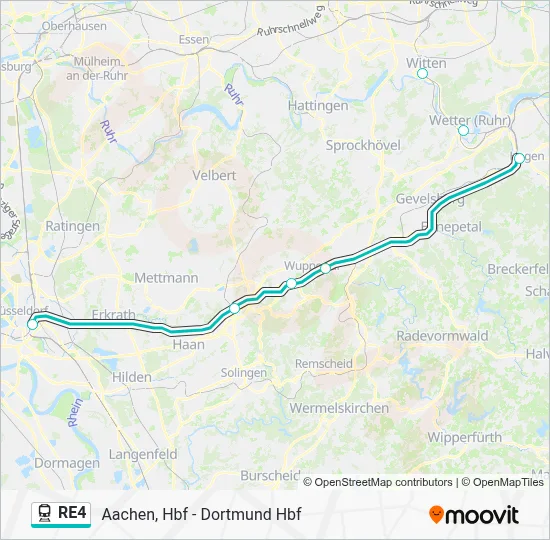 RE4 Train Line Map