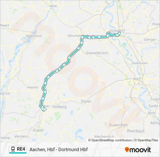 RE4 Train Line Map