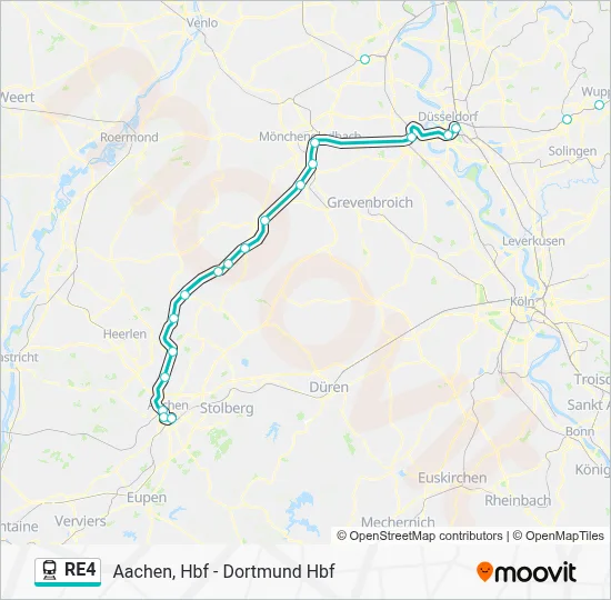 RE4 Train Line Map