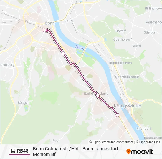 RB48 Bus Line Map