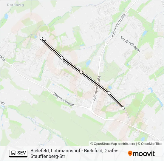 SEV Bus Line Map