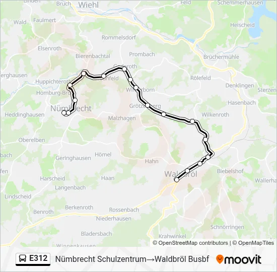E312 Bus Line Map