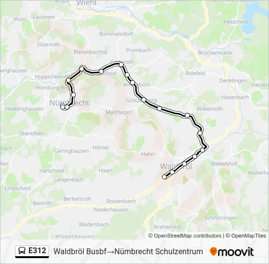 E312 Bus Line Map