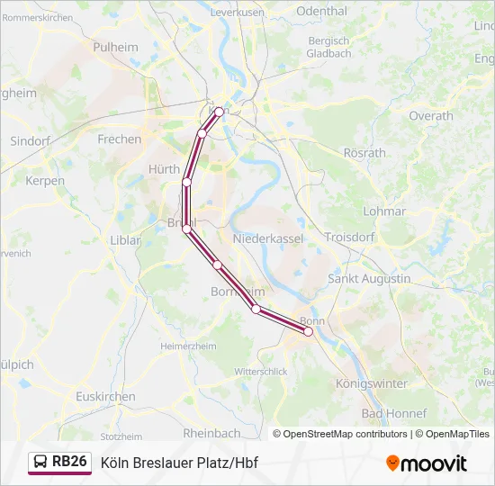 RB26 Bus Line Map