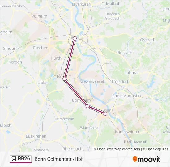 RB26 Bus Line Map