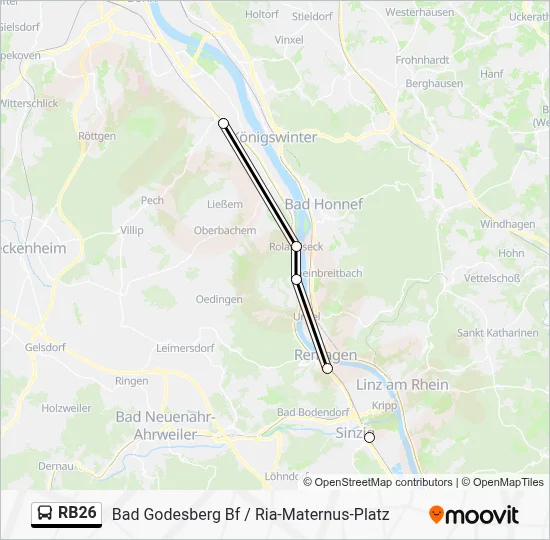 RB26 Bus Line Map