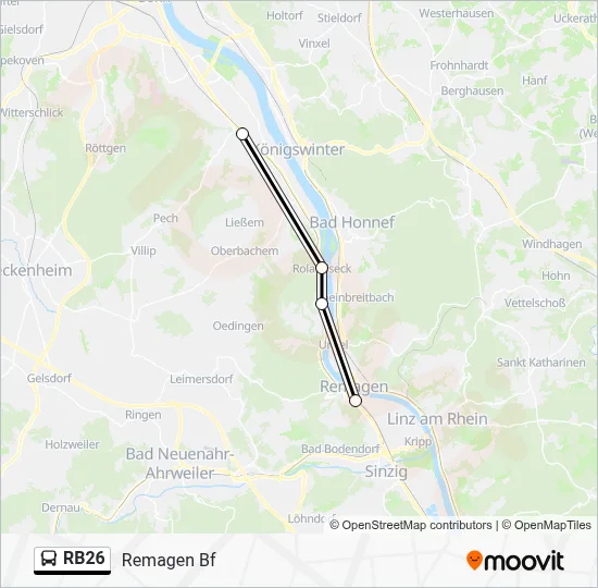RB26 Bus Line Map