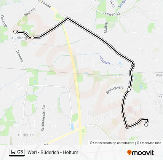C3 Bus Line Map