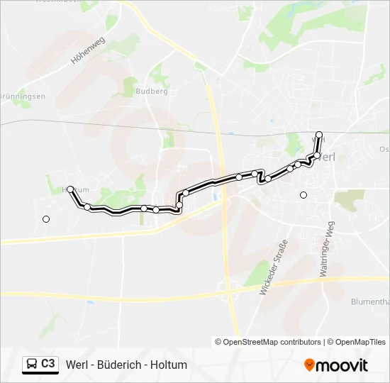 C3 Bus Line Map