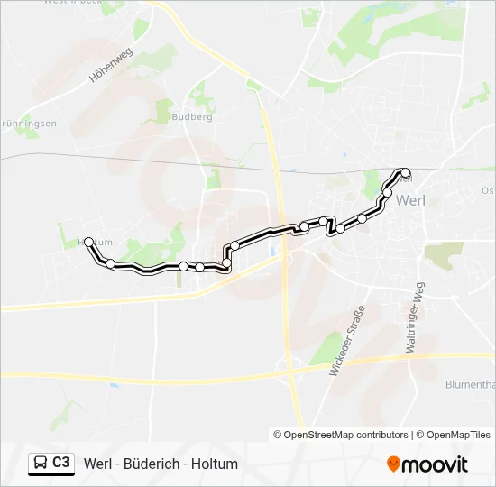 C3 Bus Line Map