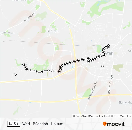 C3 Bus Line Map