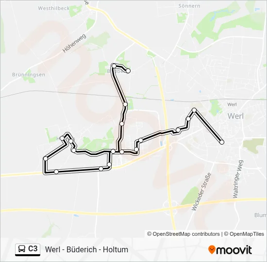 C3 Bus Line Map
