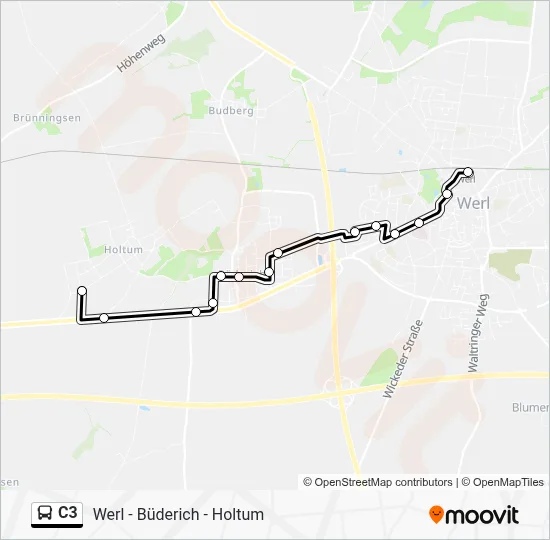 C3 Bus Line Map