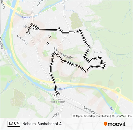 C4 Bus Line Map