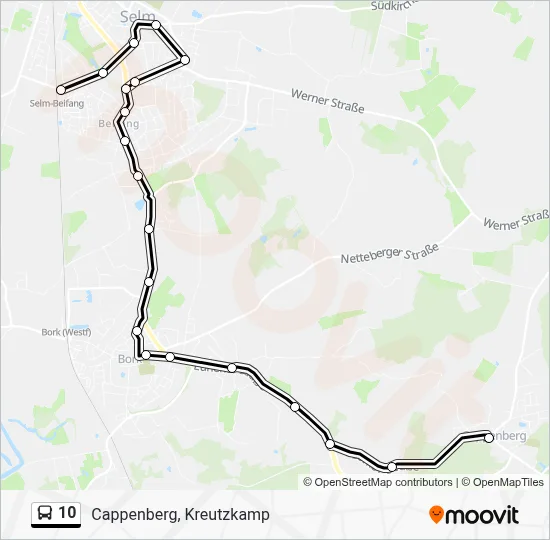 10 Bus Line Map