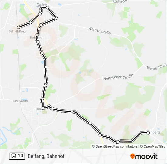 10 Bus Line Map