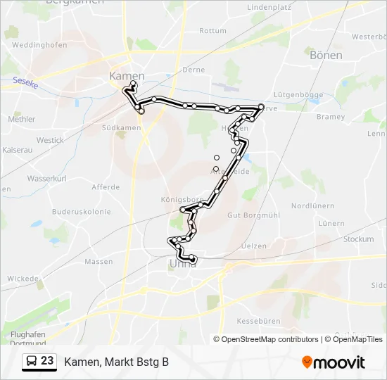 23 Bus Line Map