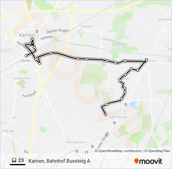 23 Bus Line Map