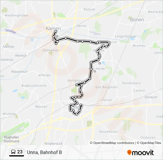 23 Bus Line Map