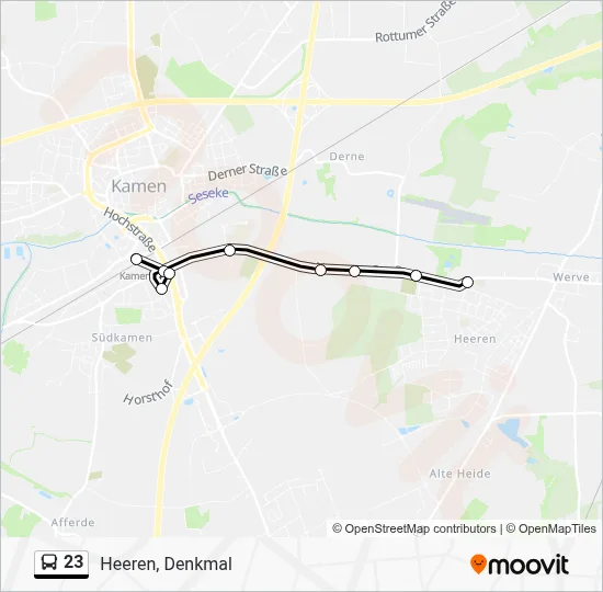23 Bus Line Map