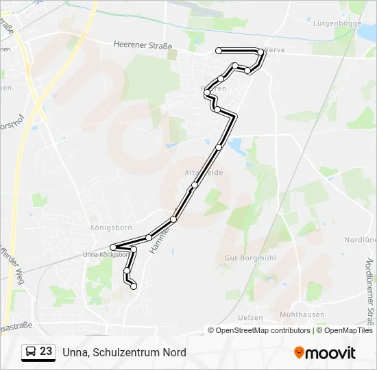 23 Bus Line Map