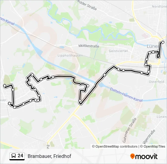 24 Bus Line Map