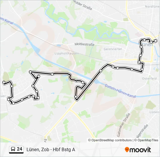 24 Bus Line Map