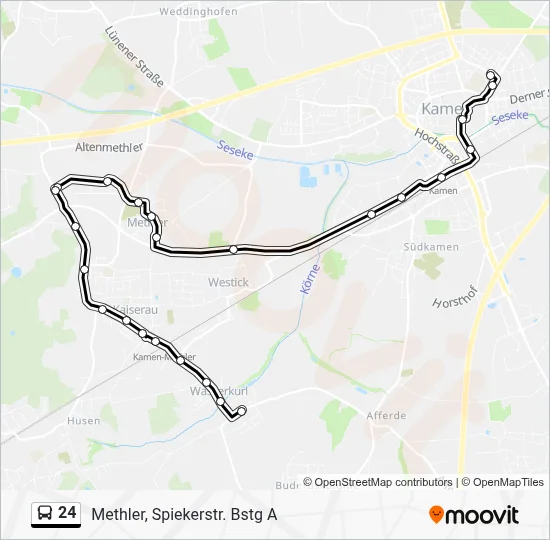 24 Bus Line Map