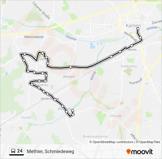 24 Bus Line Map