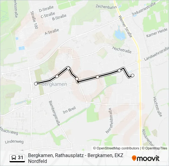 31 Bus Line Map