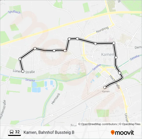32 Bus Line Map