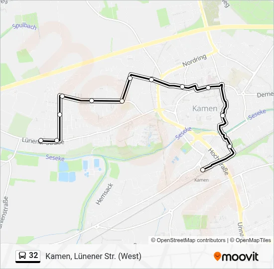 32 Bus Line Map