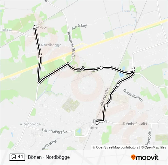 41 Bus Line Map