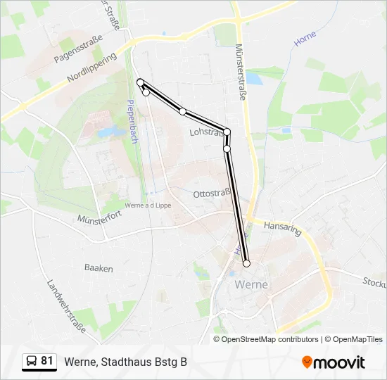 81 Bus Line Map