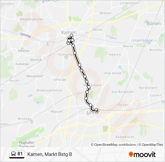 Buslinie 81 Karte