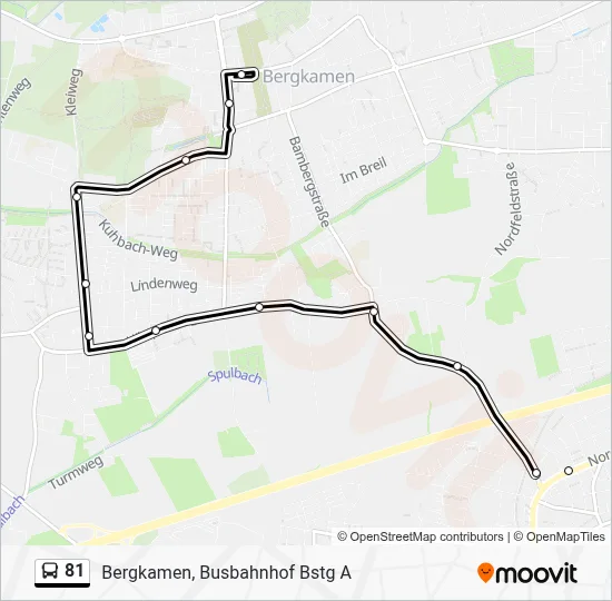 Buslinie 81 Karte