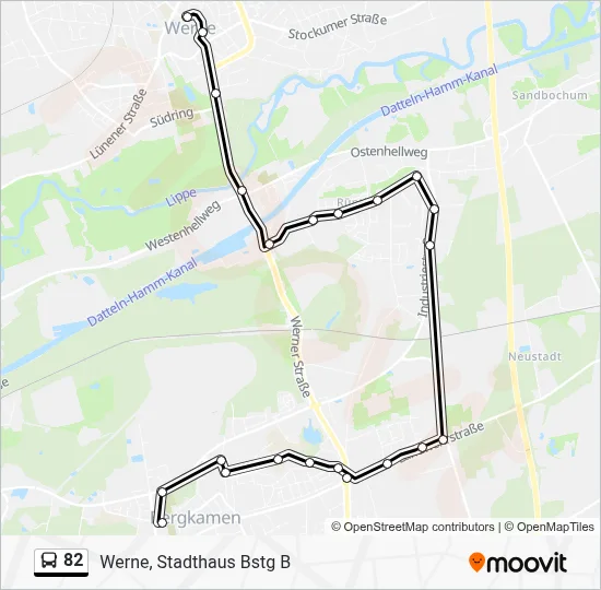 82 Bus Line Map