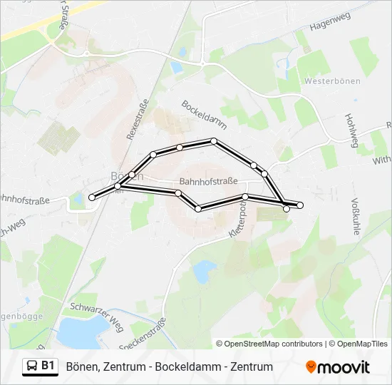 B1 Bus Line Map