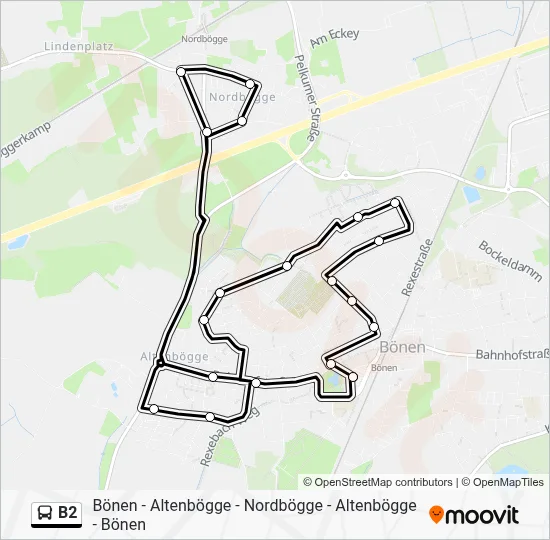 B2 Bus Line Map